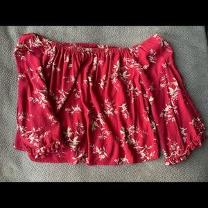 Off the shoulder AE top